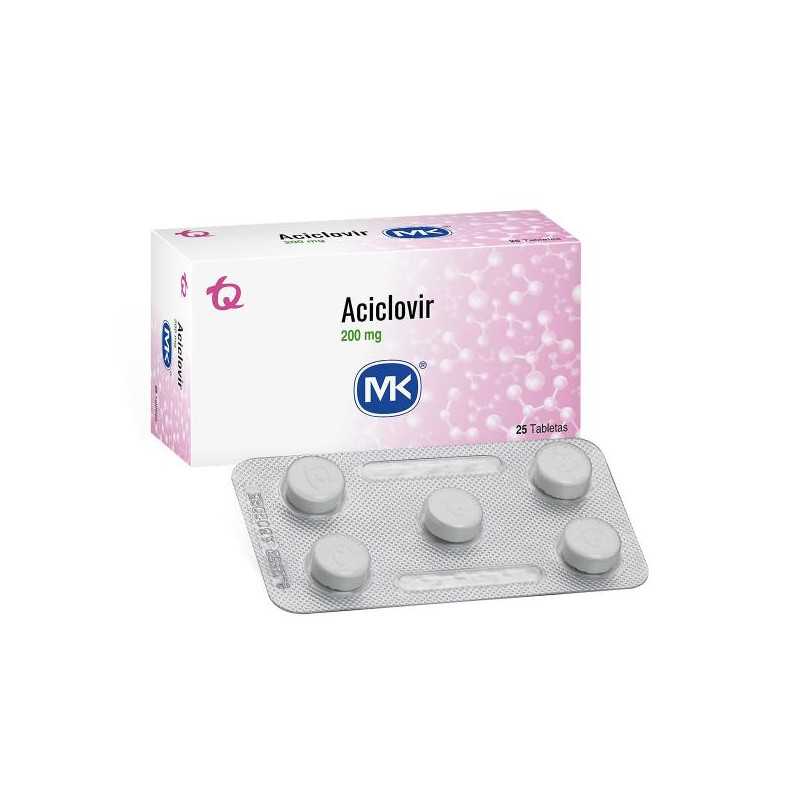 ACICLOVIR 200 MG 25 TABLETAS MK ACICLOVIR