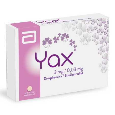 YAX 21 TABLETAS(PB) (DA) DROSPIRENONA-ETINILESTRDIOL