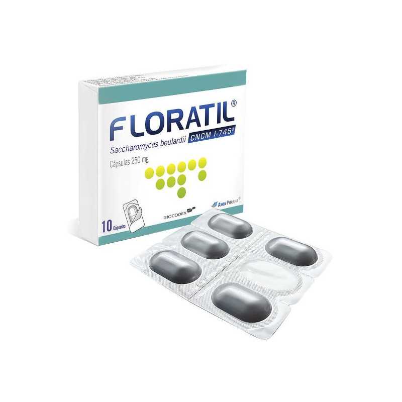 FLORATIL 250 MG 10 CAPSULAS SACCHAROMICES BOULARDII