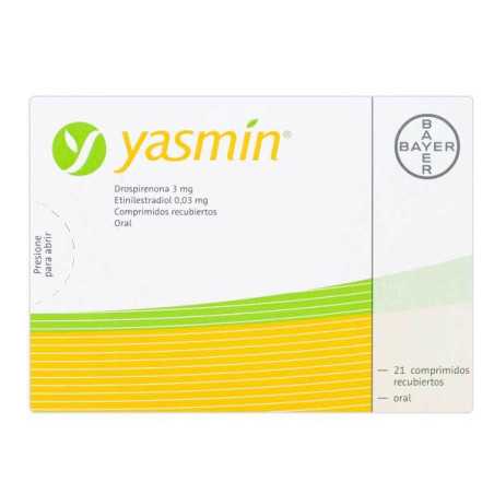 YASMIN 21 COMPRIMIDOS (DA)(PB) DROSPIRENONA-ETINILESTRDIOL