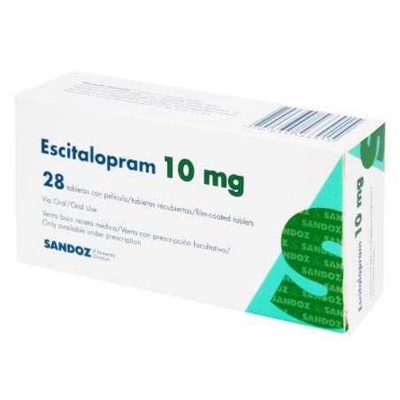 ESCITALOPRAM 10 MG 28 TABLETAS SZ 