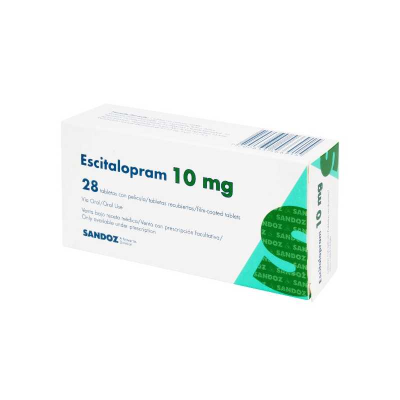 ESCITALOPRAM 10 MG 28 TABLETAS SZ 
