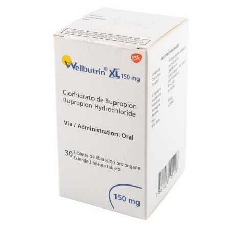 WELLBUTRIN XL 150 MG 30 TABLETAS (A)(DA) BUPROPION
