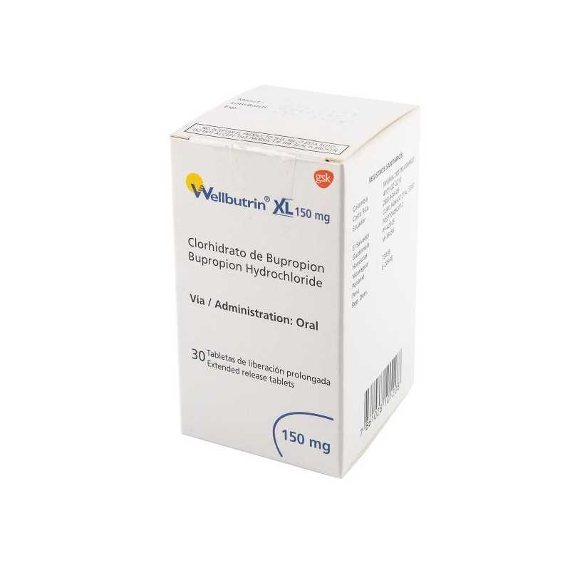 WELLBUTRIN XL 150 MG 30 TABLETAS (A)(DA) BUPROPION