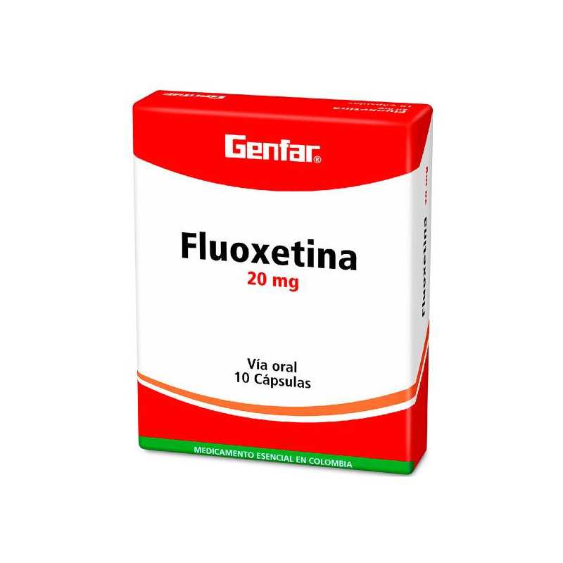 FLUOXETINA 20 MG 10 CAPSULAS GF FLUOXETINA