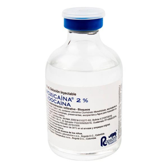 ROXICAINA 2% SIMPLE 50 ML LIDOCAINA