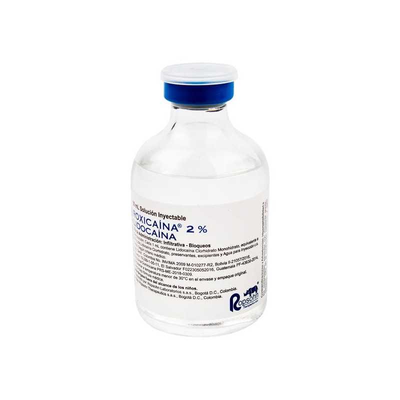 ROXICAINA 2% SIMPLE 50 ML LIDOCAINA