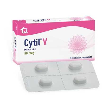 CYTIL V 50 MCG 4 TABLETAS MISOPROSTOL 