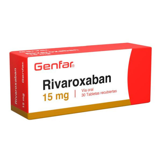 RIVAROXABAN 15 MG 30 TBS GF (M)