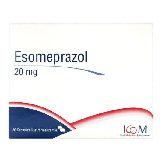 ESOMEPRAZOL 20 MG 30 CAPSULAS ICOM 
