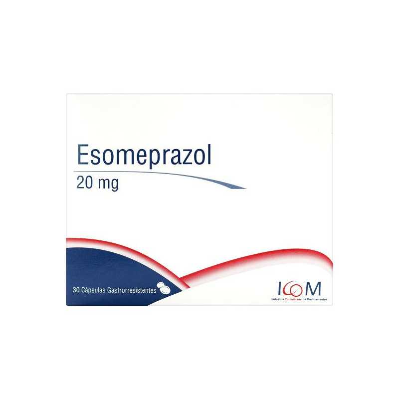 ESOMEPRAZOL 20 MG 30 CAPSULAS ICOM 