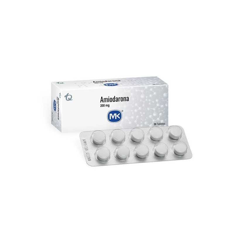 AMIODARONA 200 MG 30 TABLETAS MK