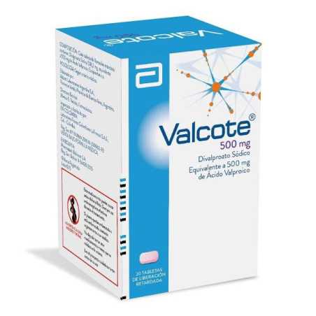 VALCOTE 500 MG 30 TABLETAS (DA) (A) DIVALPROATO SODICO