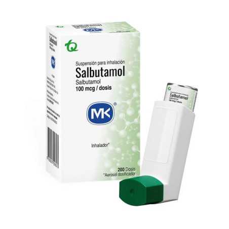 SALBUTAMOL INHALADOR 200 DOSIS MK SALBUTAMOL