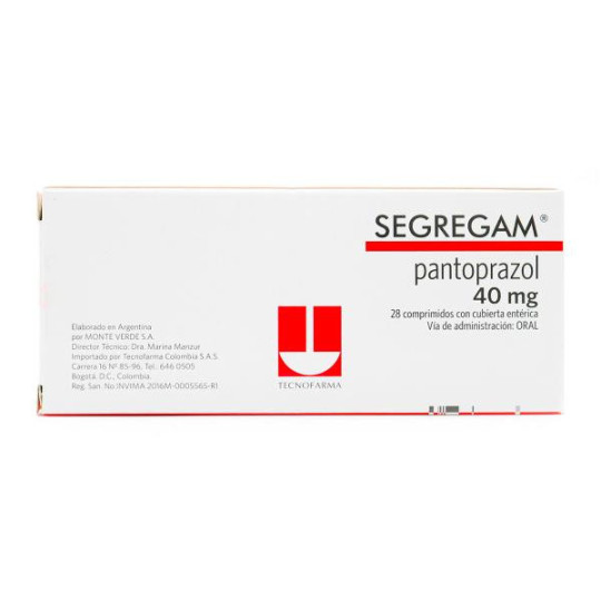 SEGREGAM 40 MG 28 COMPRIMIDOS (A)(DA) PANTOPRAZOL 