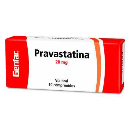 PRAVASTATINA 20 MG 10 TABLETAS GF PRAVASTATIN SODICO