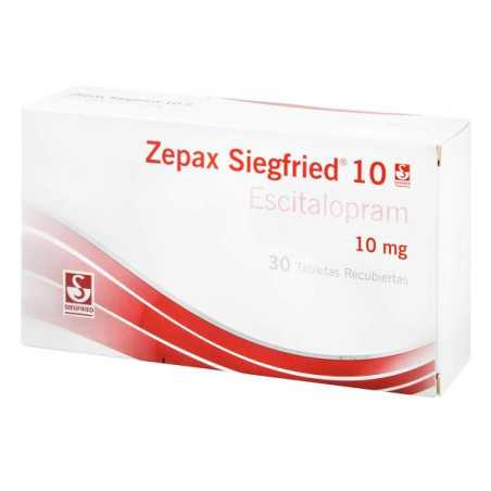 ZEPAX SIEGFRIED 10 MG 30 TABLETAS OXALATO DE ESCITALOPRAM