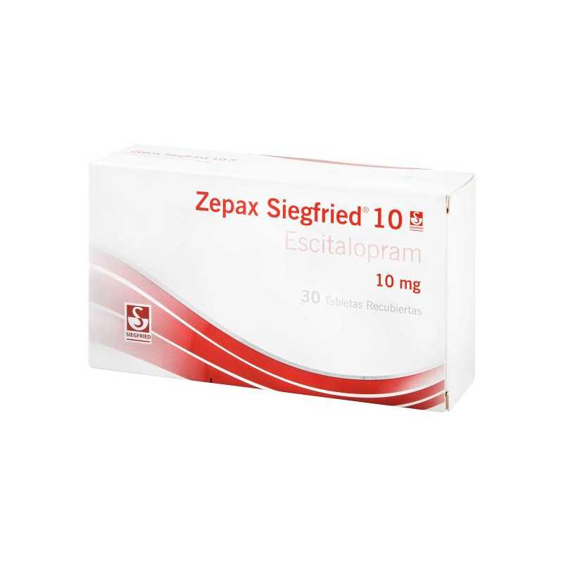 ZEPAX SIEGFRIED 10 MG 30 TABLETAS OXALATO DE ESCITALOPRAM