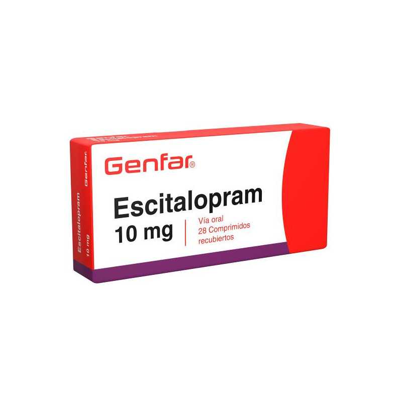 ESCITALOPRAM 10 MG 28 TABLETAS W ESCITALOPRAM