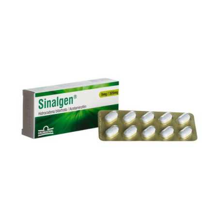 SINALGEN 5/325 MG 10 TABLETAS HIDROCODONA BITARTARO-ACETANINOFEN