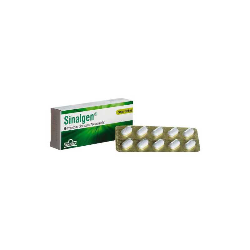 SINALGEN 5/325 MG 10 TABLETAS HIDROCODONA BITARTARO-ACETANINOFEN