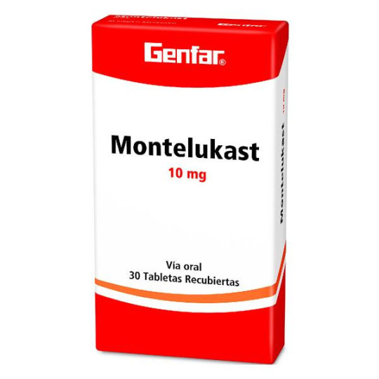 MONTELUKAST 10 MG 30 TABLETAS GF MONTELUKAST
