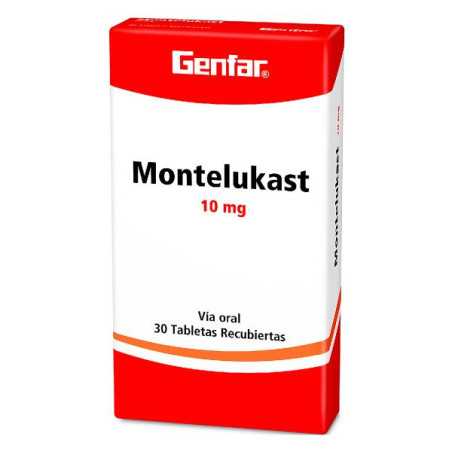 MONTELUKAST 10 MG 30 TABLETAS GF MONTELUKAST