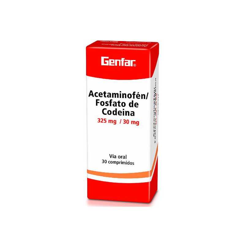 ACETAMINOFEN CODEINA 325/30MG 30 TBS GF ACETAMINOFEN CODEINA