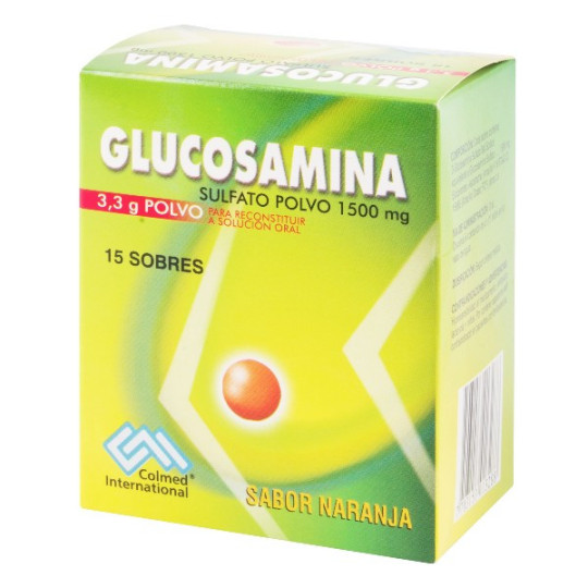 GLUCOSAMINA 1500 MG 15 SBS NARANJA PC GLUCOSAMINA