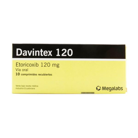 DAVINTEX 120 MG 10 COMP RECUB ETORICOXIB