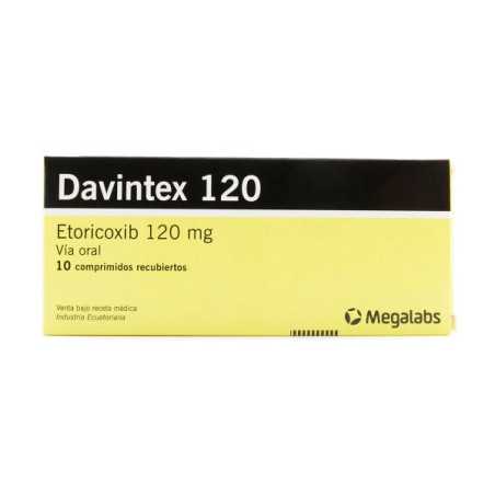 DAVINTEX 120 MG 10 COMP RECUB ETORICOXIB
