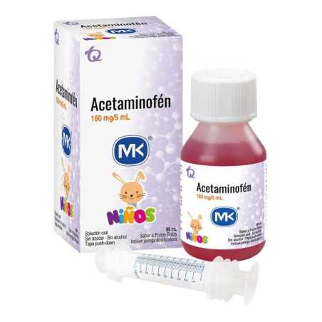 ACETAMINOFEN 160 MG JARABE 90 ML MK ACETAMINOFEN