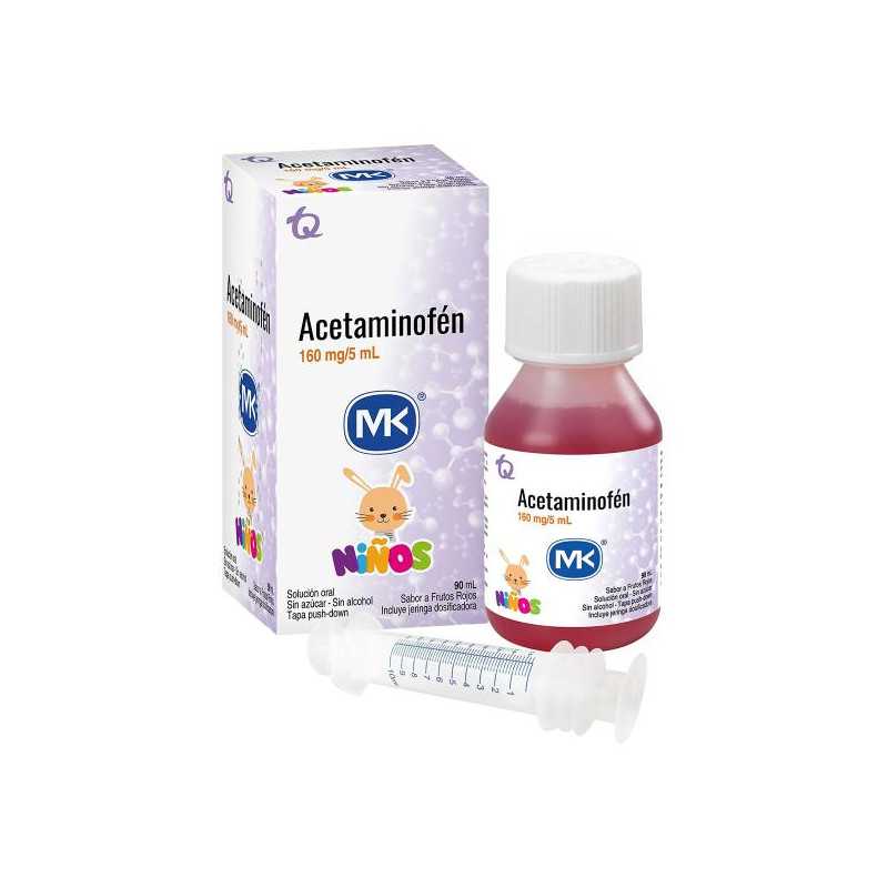 ACETAMINOFEN 160 MG JARABE 90 ML MK ACETAMINOFEN
