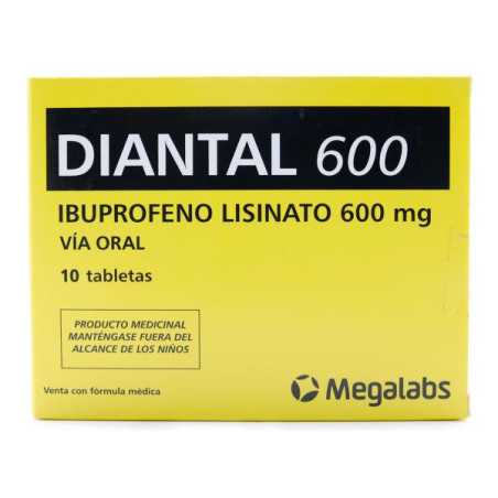 DIANTAL 600 MG 10 TABLETAS IBUPROFEN