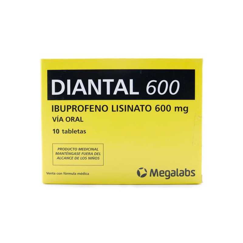 DIANTAL 600 MG 10 TABLETAS IBUPROFEN