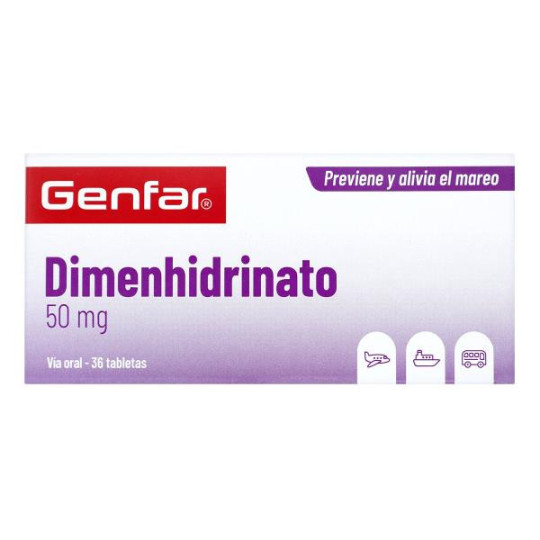 DIMENHIDRINATO 50 MG 36 TBS GF 