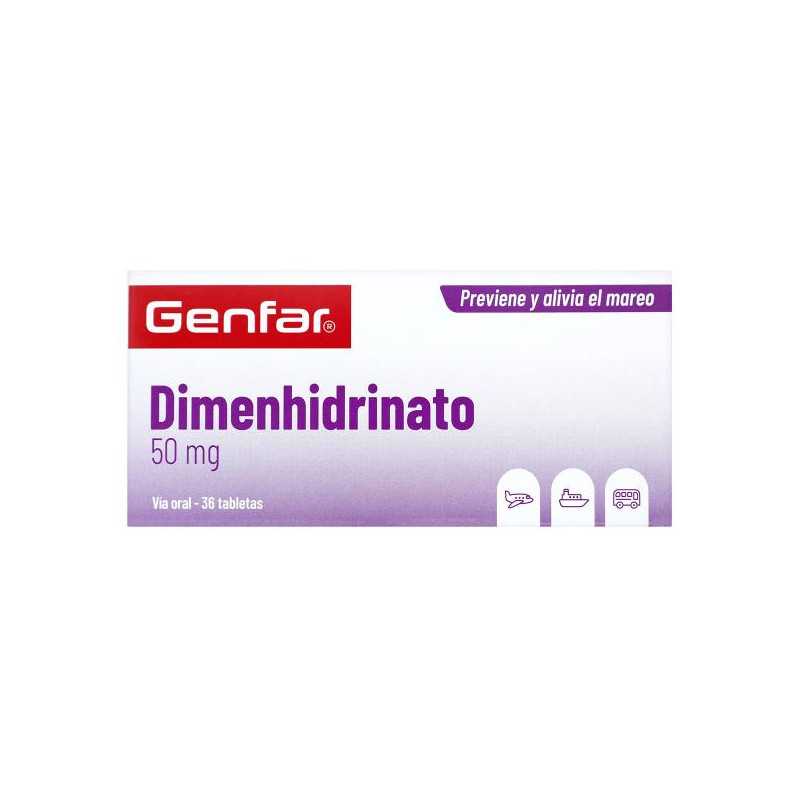 DIMENHIDRINATO 50 MG 36 TBS GF 