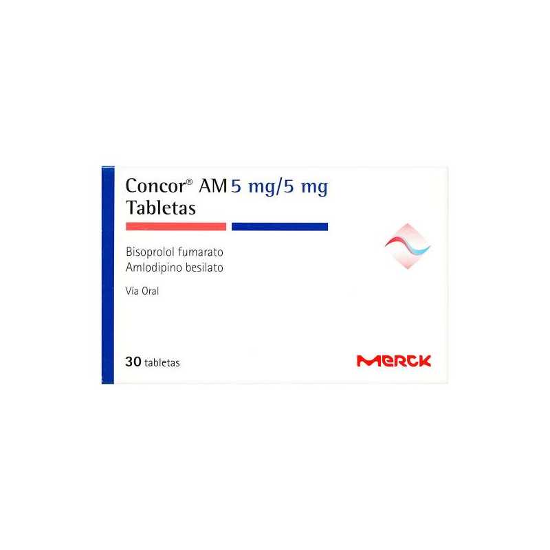 CONCOR AM 5/5 MG 30 TABLETAS (A)(DA) BISOPROL FUMARATO