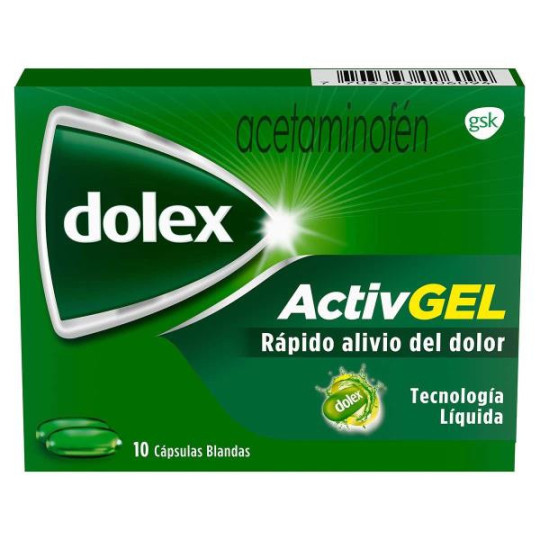 DOLEX ACTIVEGEL 10 CAPSULAS LIQUIDAS ACETAMINOFEN
