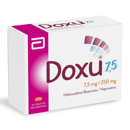 DOXU 250MG/7.5MG 20 TAB NAPROXENO-HIDROCODONA BITARTRATO