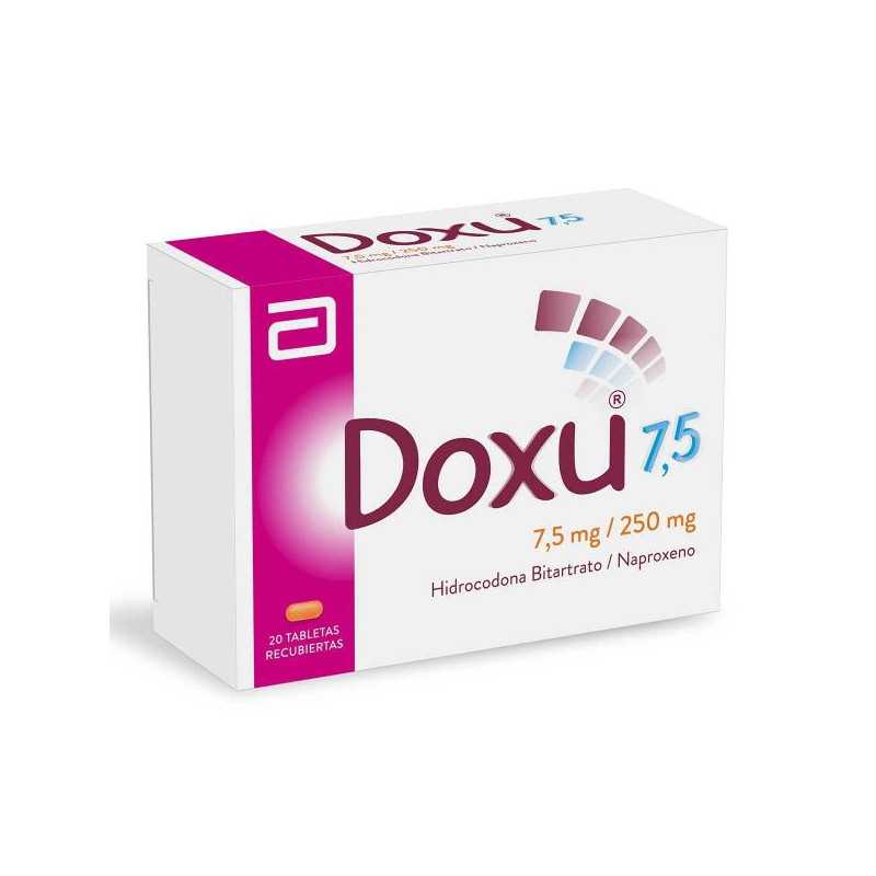 DOXU 250MG/7.5MG 20 TAB NAPROXENO-HIDROCODONA BITARTRATO