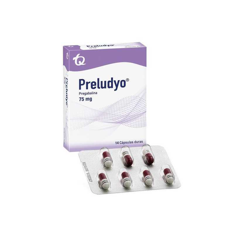 PRELUDYO 75 MG 14 TBS(P)19068 PREGABALINA