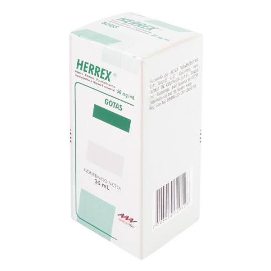 HERREX CARAMELO GOTAS 30 ML (DA) HIERRO