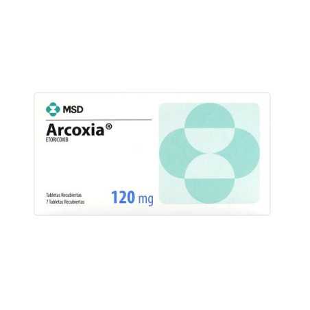 ARCOXIA 120 MG 7 TABLETAS (DA) ETORICOXIB
