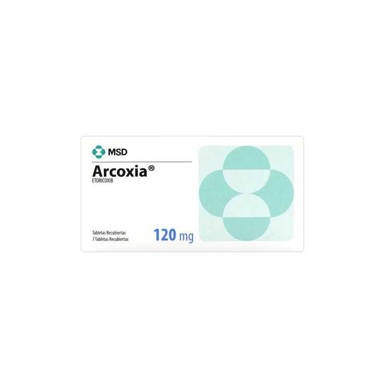 ARCOXIA 120 MG 7 TABLETAS (DA) ETORICOXIB