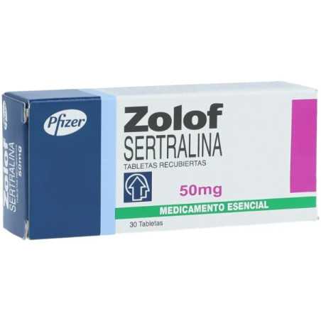 ZOLOF 50 MG 30 TABLETAS (A) SERTRALINA