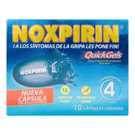 NOXPIRIN QUICK GEL 10 CAPSULAS ACETAMINOFEN-FENILEFRINA-CETIRIZINA-CAFE