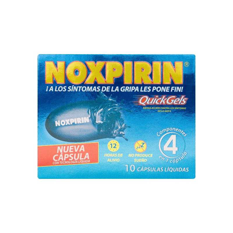 NOXPIRIN QUICK GEL 10 CAPSULAS ACETAMINOFEN-FENILEFRINA-CETIRIZINA-CAFE
