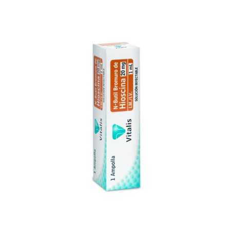 N-BUTIL BROMURO 20MG/1ML 1 AMPOLLA VT HIOSCINA