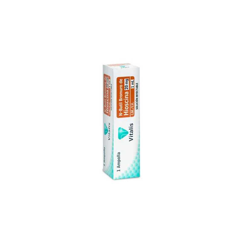 N-BUTIL BROMURO 20MG/1ML 1 AMPOLLA VT HIOSCINA